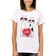 Cats with Heart Sunglasses