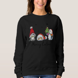 Cats With Santa Hat Merry Catmas Cat Christmas Sweatshirt