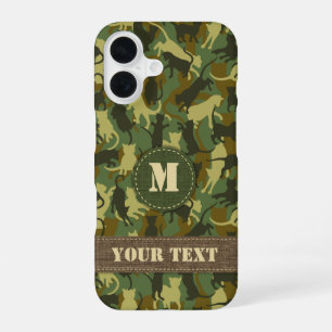 Cats Woodland Camouflage iPhone 16 Case