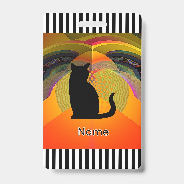Cat's World ID Badge (Front)