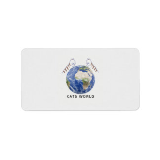 cats world label