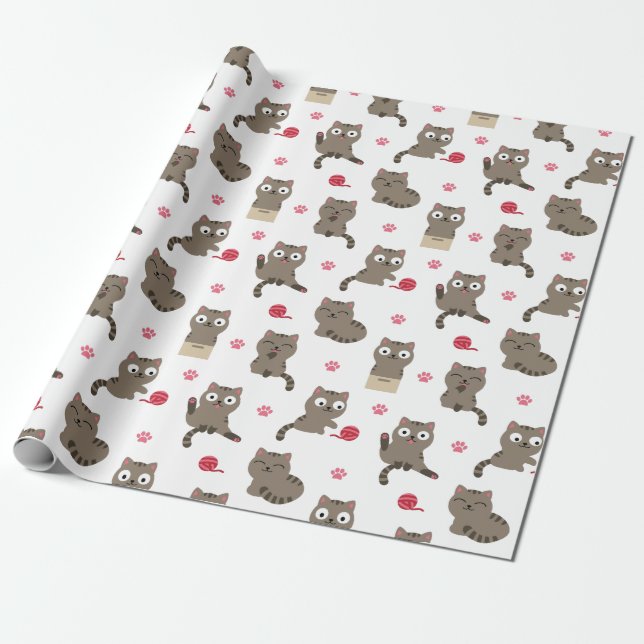 Cats Wrapping Paper (Unrolled)