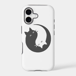 Cats yin and yang mandala - Choose background colo