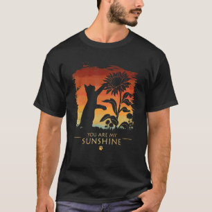 Cats You My Sunshine Cute Kitten Sunflower Cat T-Shirt
