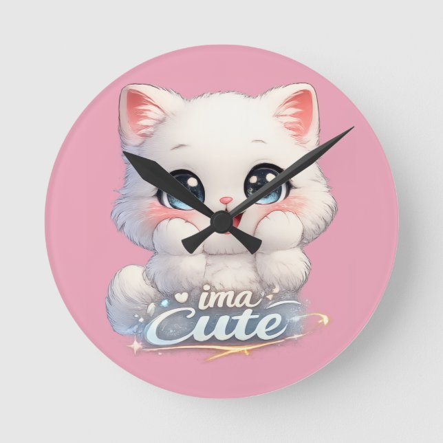 Catsera 1.0 round clock (Front)
