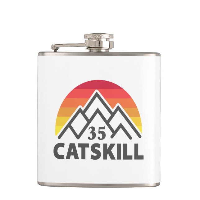 Catskill 35er Rainbow Hip Flask (Front)