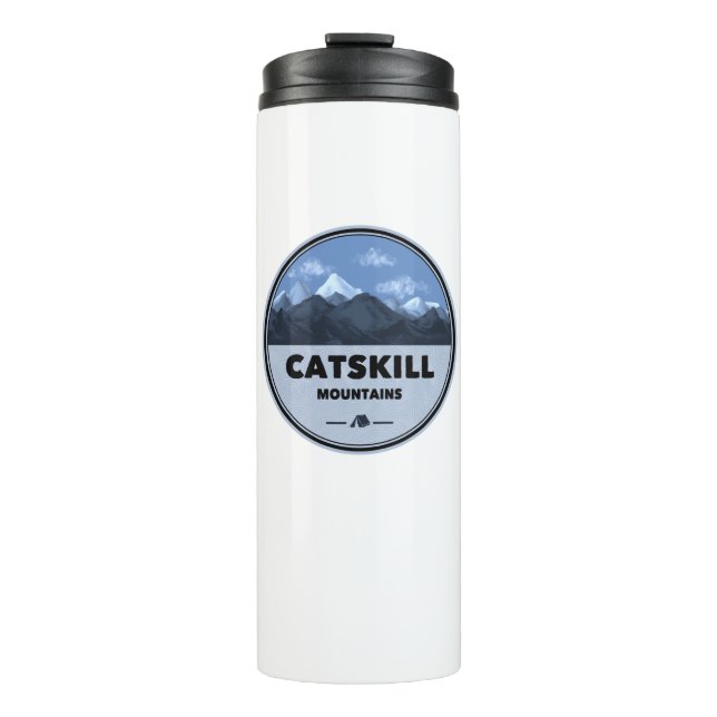 Catskill Mountains New York Camping Thermal Tumbler (Front)