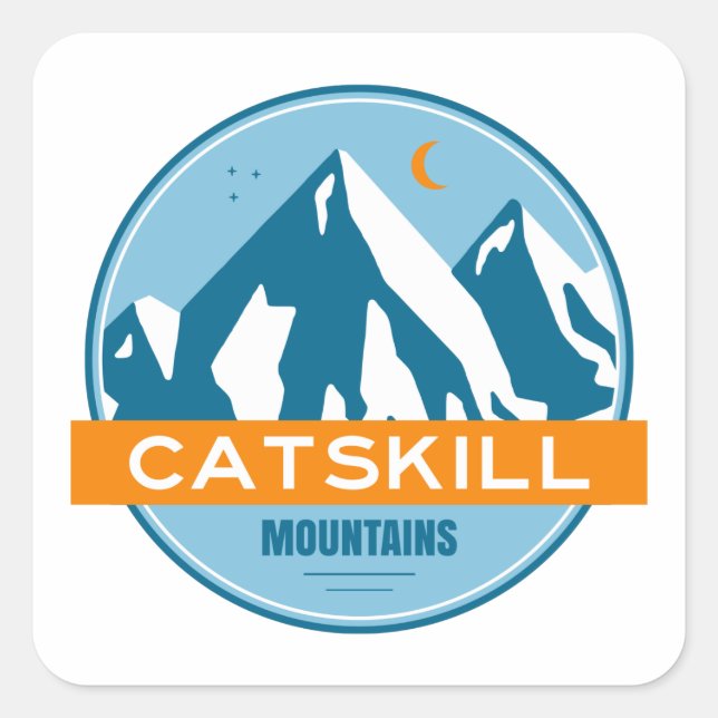 Catskill Mountains New York Square Sticker (Front)
