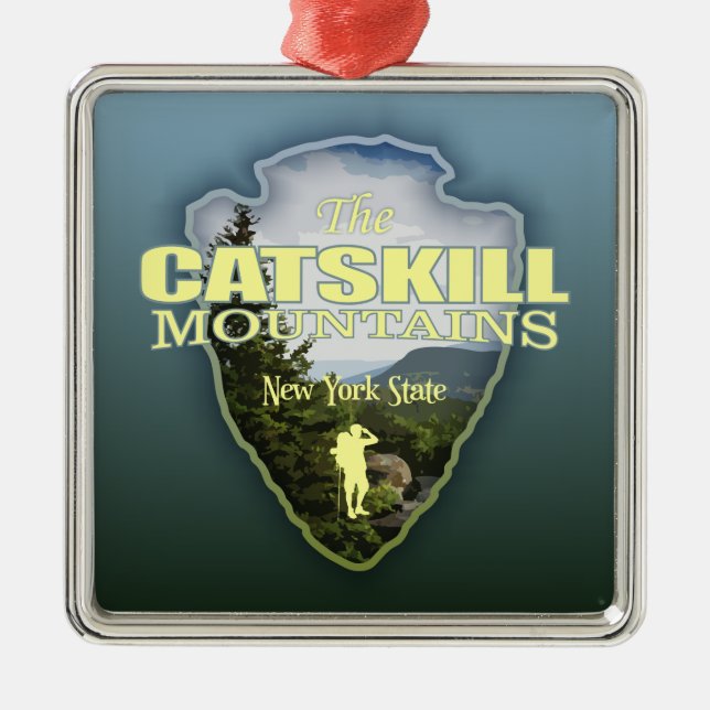 Catskill Mtns (arrowhead) Metal Ornament (Front)