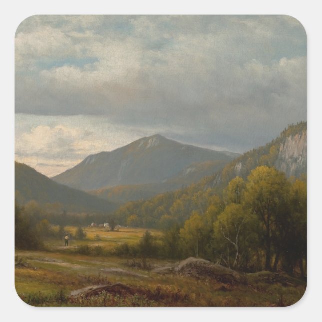 Catskill Vista – Charles W. Knapp Square Sticker (Front)