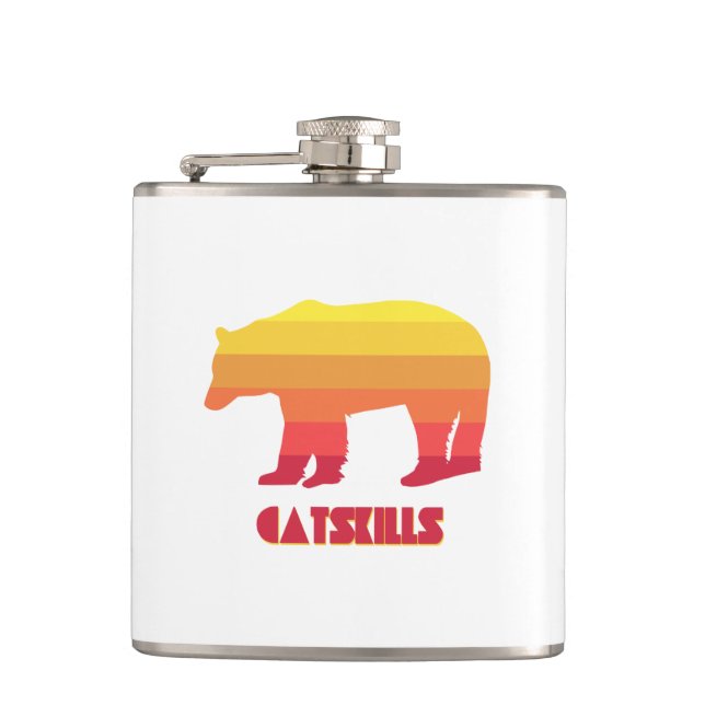 Catskills Bear Hip Flask (Front)