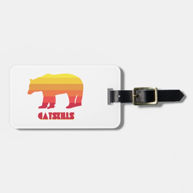 Catskills Bear Luggage Tag (Front Horizontal)