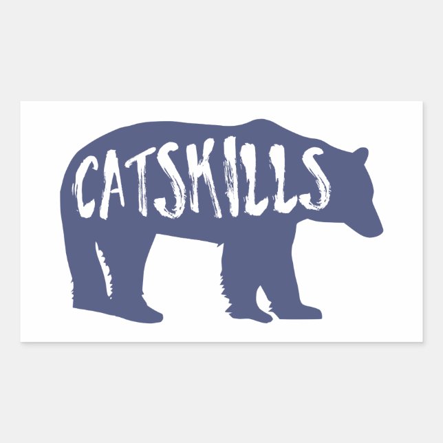 Catskills Bear Rectangular Sticker (Front)