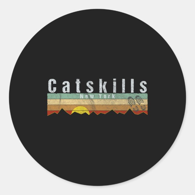 Catskills  classic round sticker (Front)