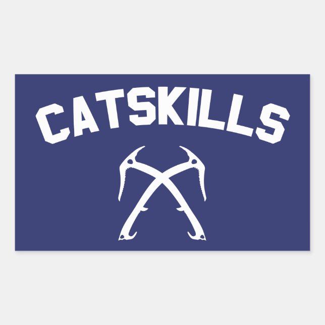 Catskills Ice Climbing Rectangular Sticker (Front)