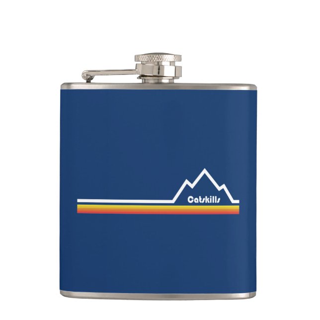 Catskills, New York Hip Flask (Front)