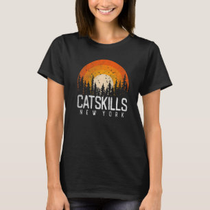 Catskills New York NY Retro Vintage 70s 80s 90s T-Shirt