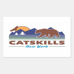 Catskills New York Rectangular Sticker
