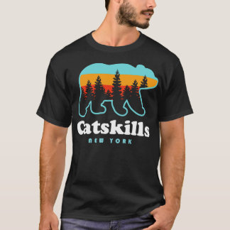Catskills NY Bear Camping Hiking Mountains New Yor T-Shirt