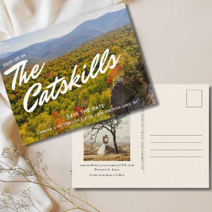 Catskills Wedding Save the Date Postcard