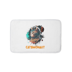 Catsmonaut Astronaut Cat Or Space Cat Bath Mat