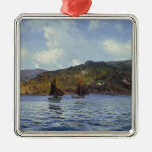 Catspaws off the Land (by Henry Moore) Metal Ornament