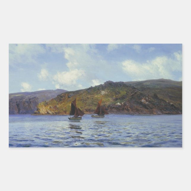 Catspaws off the Land (by Henry Moore) Rectangular Sticker (Front)