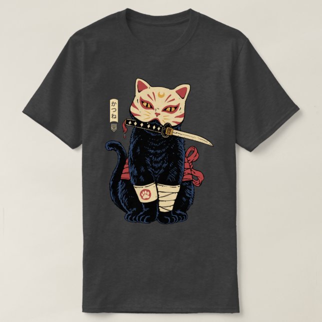 Catsune Red  T-Shirt (Design Front)