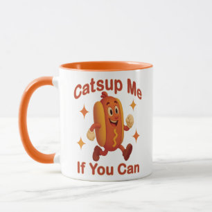 Catsup Me If You Can Funny Hot Dog – Ketchup Pun Mug