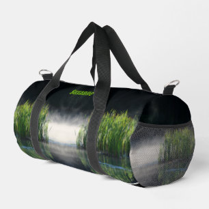 Cattails In Mist Personalised Duffle Bag