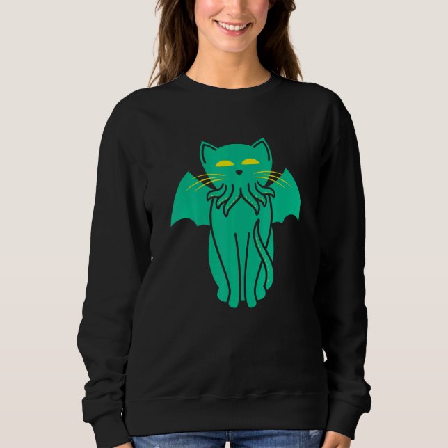 Catthulhu  Cat Sweatshirt (Front)