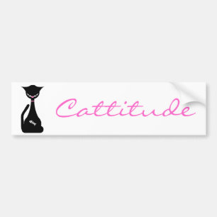 Cattitude Bumper Sticker