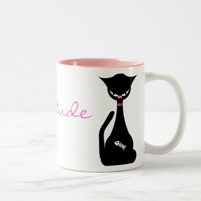 Cattitude Cat lovers Mug (Right)