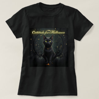 "Cattitude for Halloween"- T-Shirt