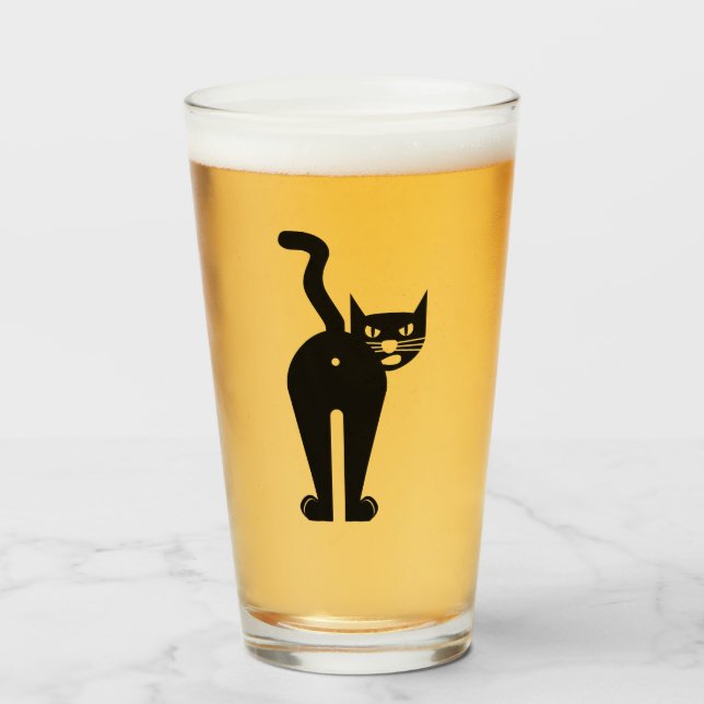 Cattitude  glass (Front Filled)