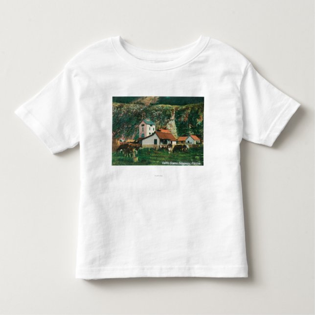 Cattle Amongst Barns SceneSkagway, AK Toddler T-Shirt (Front)