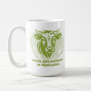Cattle born and raised in Nebraska Coffee Mug