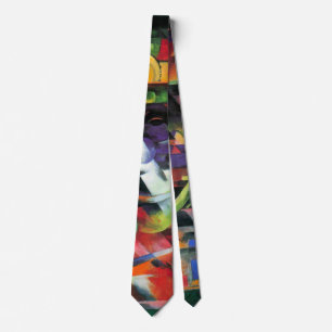 Cattle by Franz Marc, Vintage Abstract Fine Art Tie