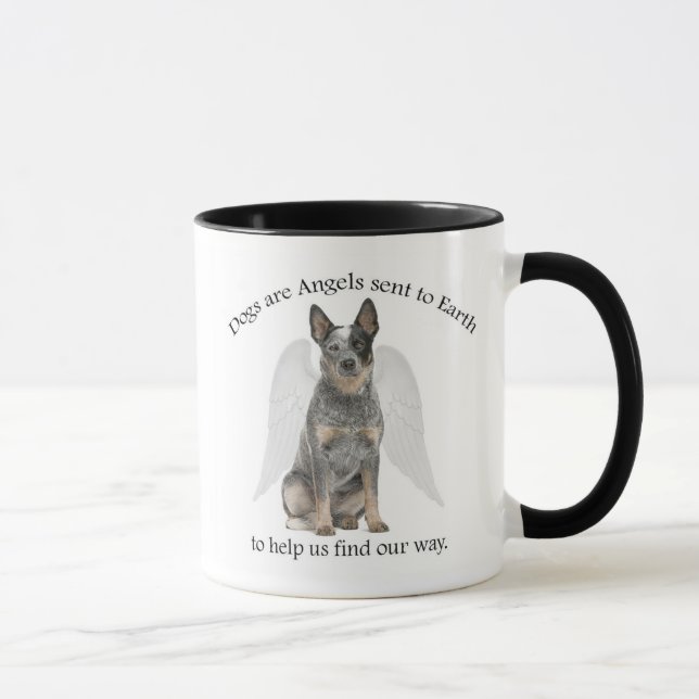 Cattle Dog Angel Mug (Right)