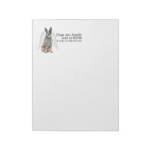 Cattle Dog Angel Notepad