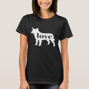 Cattle Dog Blue Heeler Love A Vintage Style Graph T-Shirt