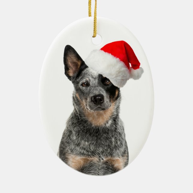 Cattle Dog Christmas Ornament (Back)