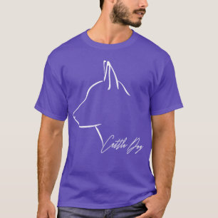 Cattle Dog Profile dog mum family friends T-Shirt