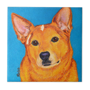 Cattle Dog Tile - "Red"