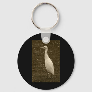 Cattle Egret Lanzarote Tint Vertical Sticker  Key Ring