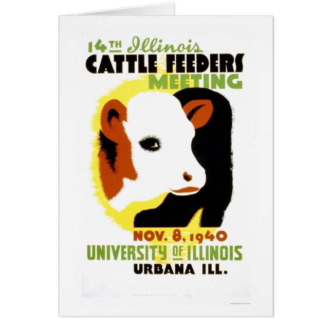 Cattle Feeders Illinois 1940 WPA (Front)