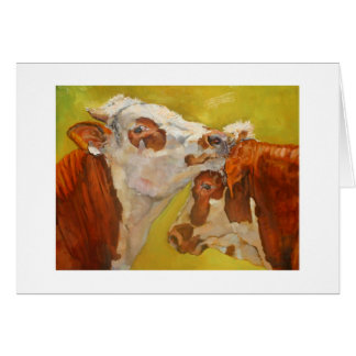 Cattle fine art card