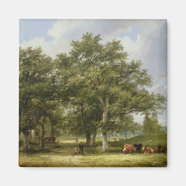 Cattle Grazing Magnet (Front)