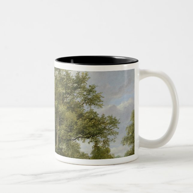 Cattle Grazing Two-Tone Coffee Mug (Right)