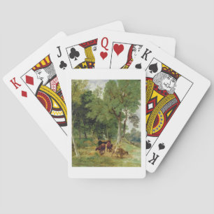 Cattle on a Devonshire Lane Playing Cards